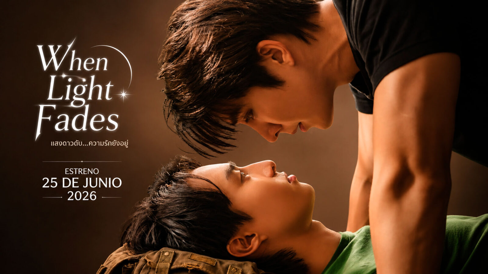 ¡Ya tiene fecha de estreno! When Light Fades, el nuevo BL tailandés protagonizado por Bas y Atip, llegará el 25 de junio
