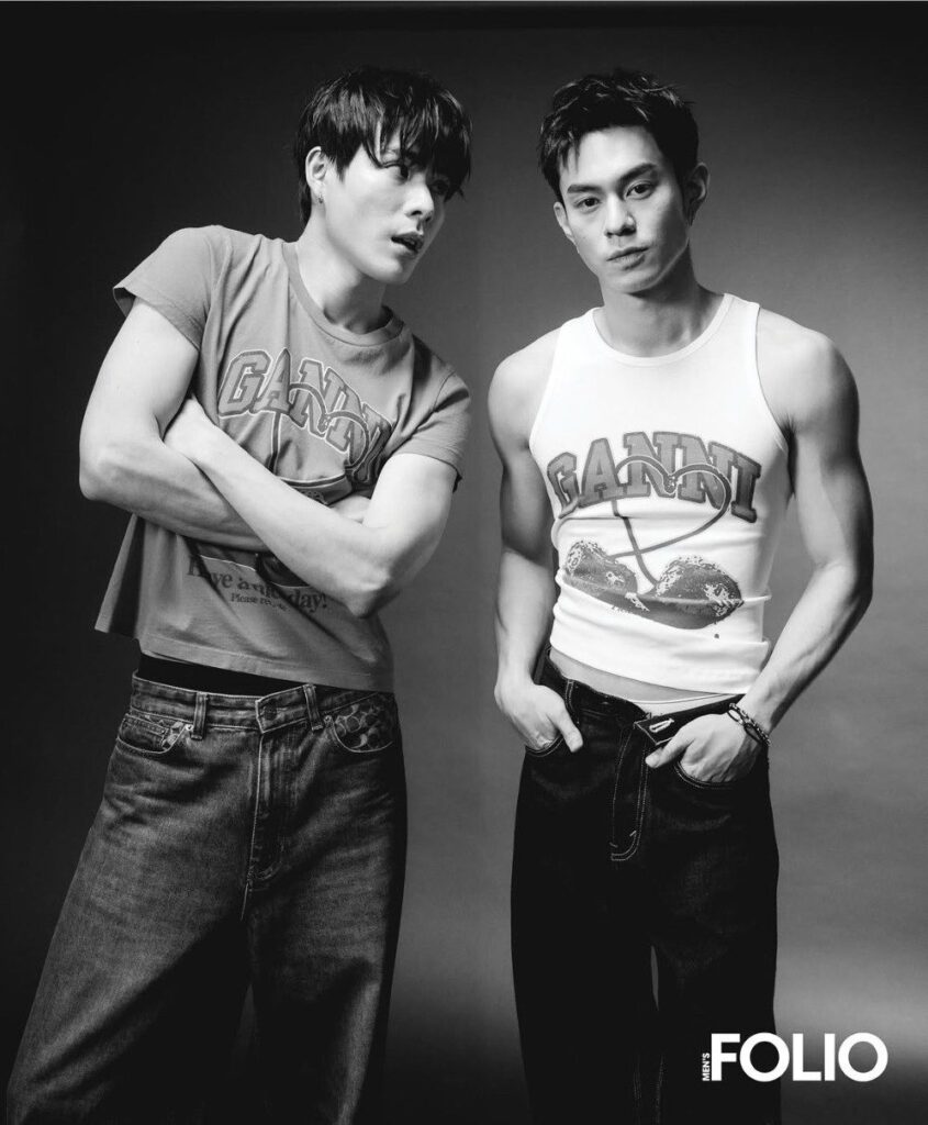 Jack Gohr y Zhen Ning de ‘Love Algorithm’ protagonizan una elegante sesión fotográfica para Men’s FOLIO