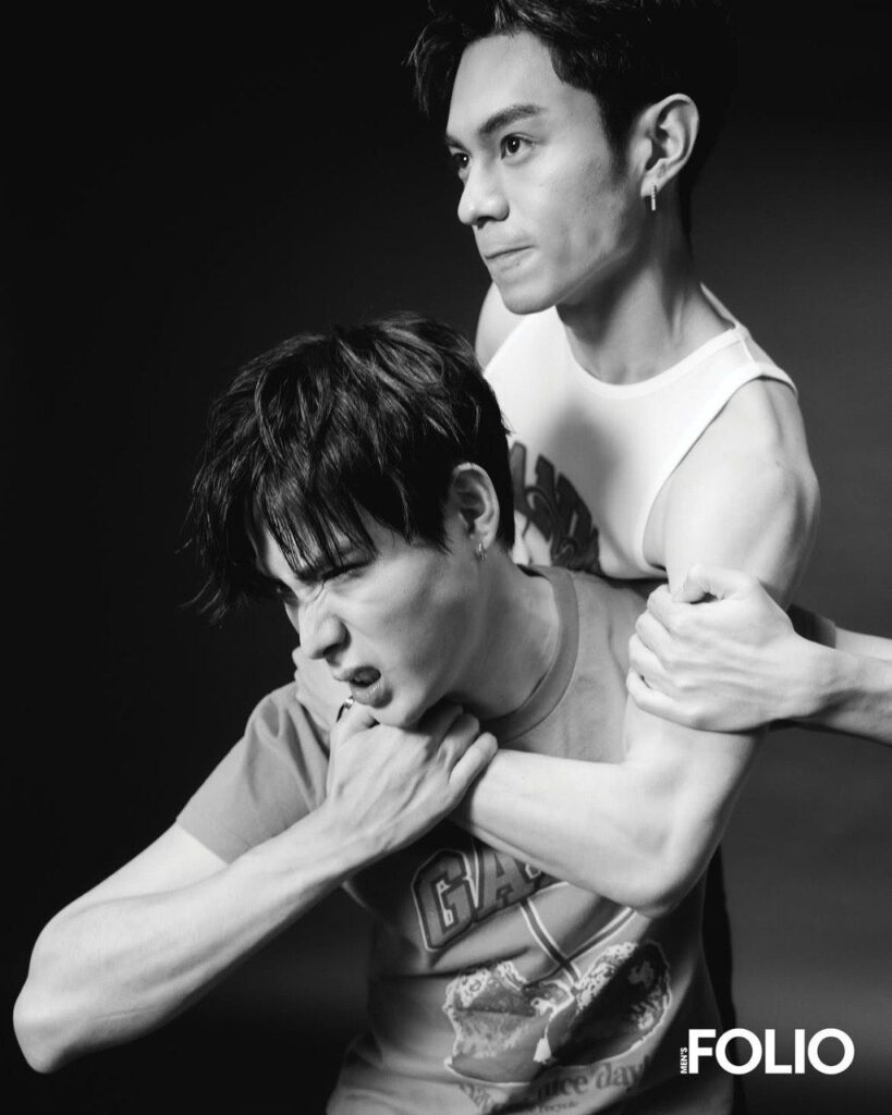 Jack Gohr y Zhen Ning de ‘Love Algorithm’ protagonizan una elegante sesión fotográfica para Men’s FOLIO